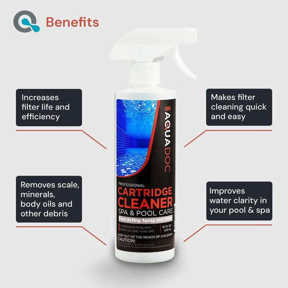 AquaDoc Pool & Spa Cartridge Cleaner Spray – Pool Filter Cleaner