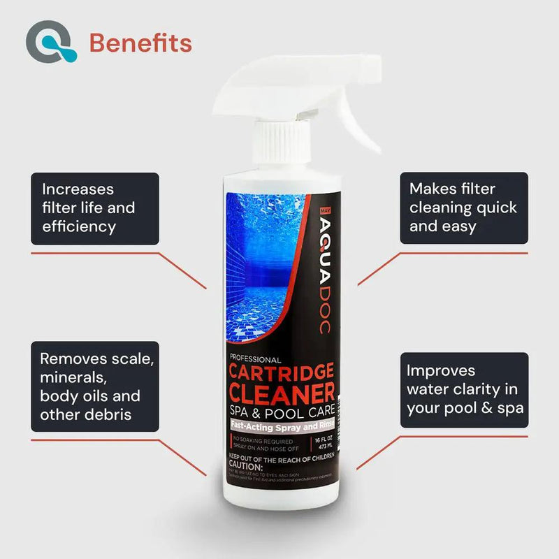 AquaDoc Pool & Spa Cartridge Cleaner Spray – Pool Filter Cleaner by AquaDoc
