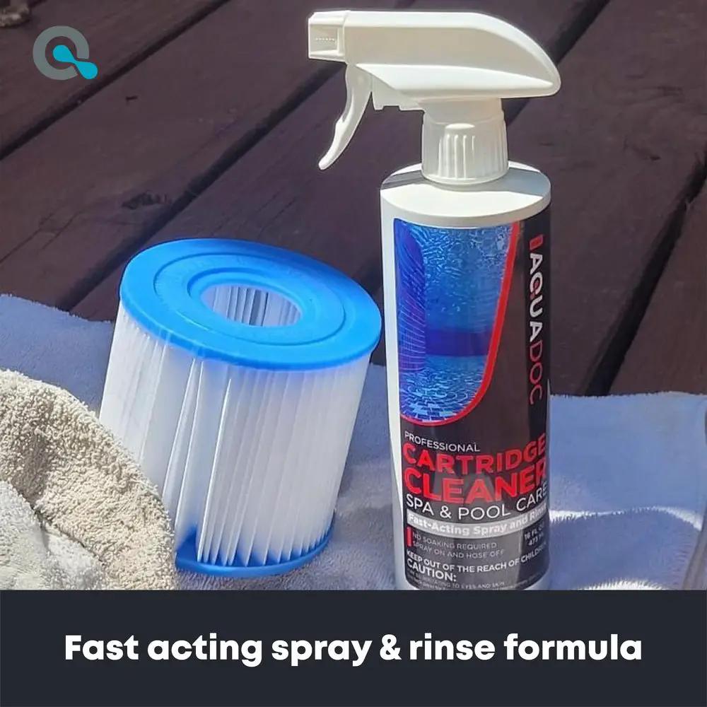 AquaDoc Pool & Spa Cartridge Cleaner Spray – Pool Filter Cleaner by AquaDoc