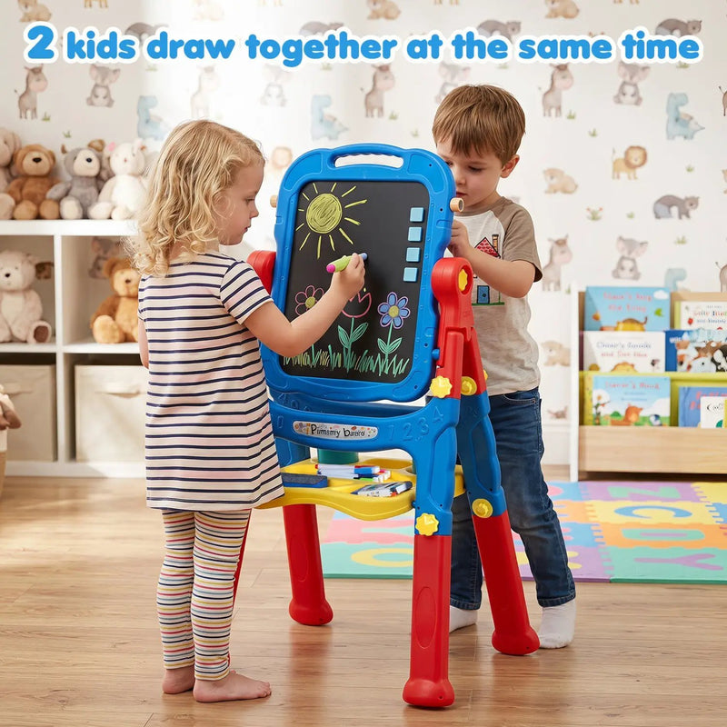Kids Art Easel with Adjustable Height & 22 Accessories by DirectDeals