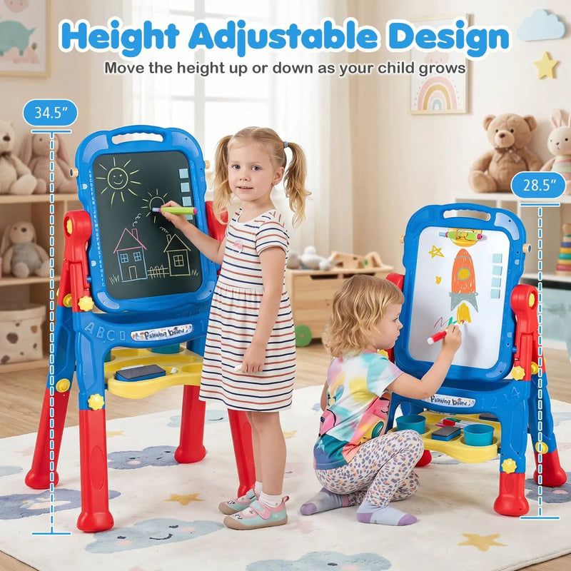 Kids Art Easel with Adjustable Height & 22 Accessories by DirectDeals