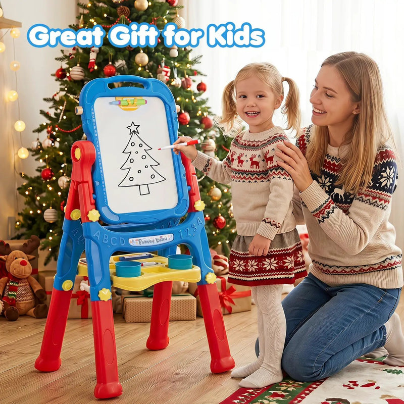 Kids Art Easel with Adjustable Height & 22 Accessories by DirectDeals