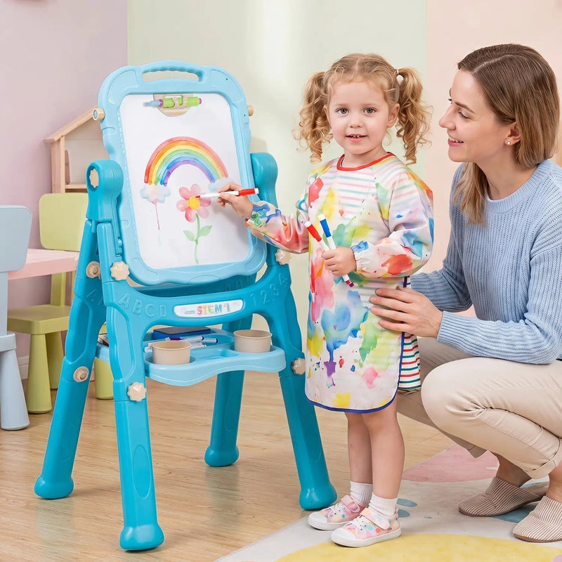 Kids Art Easel with Adjustable Height & 22 Accessories by DirectDeals