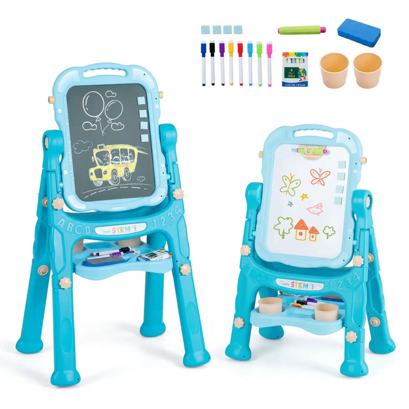 Kids Art Easel with Adjustable Height & 22 Accessories by DirectDeals