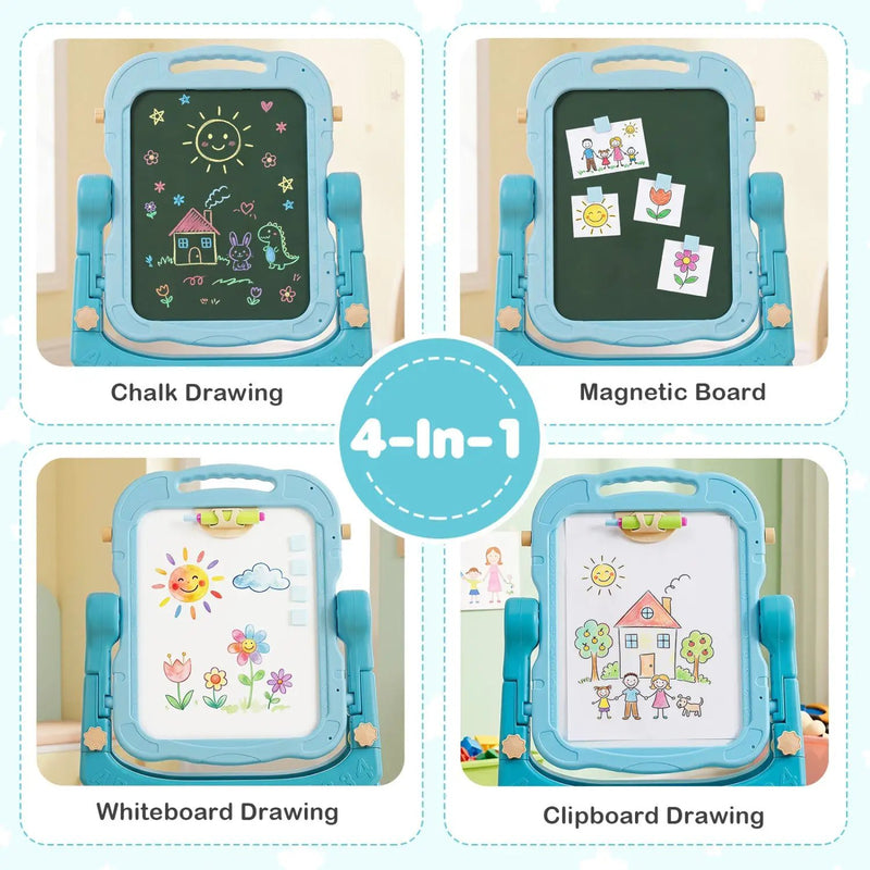 Kids Art Easel with Adjustable Height & 22 Accessories by DirectDeals