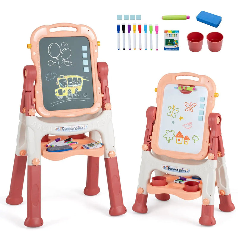 Kids Art Easel with Adjustable Height & 22 Accessories by DirectDeals