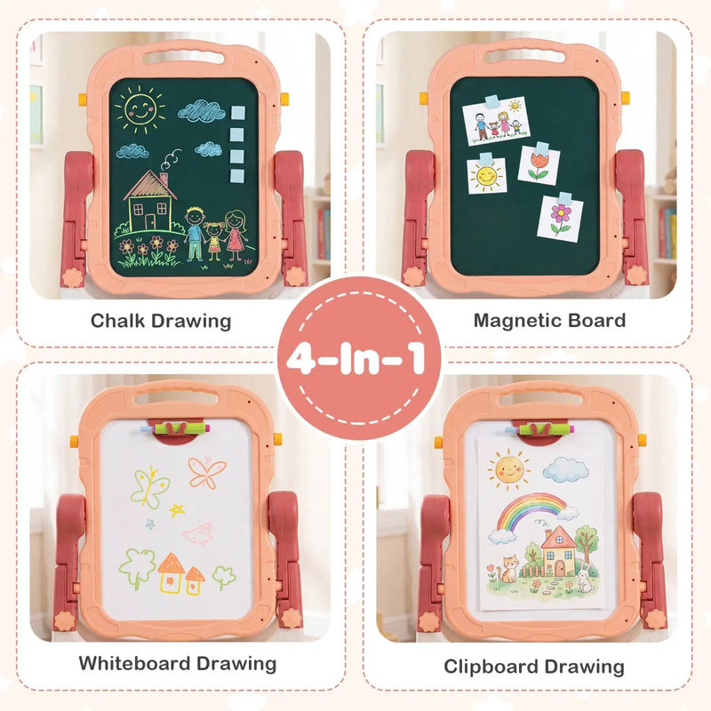 Kids Art Easel with Adjustable Height & 22 Accessories by DirectDeals