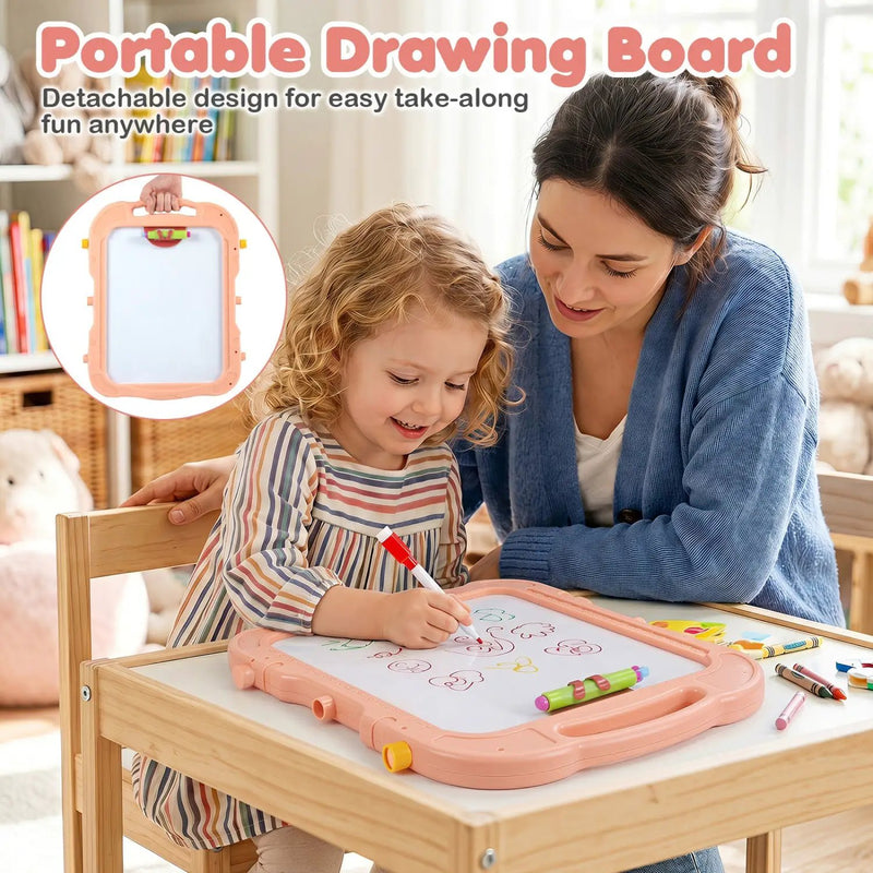 Kids Art Easel with Adjustable Height & 22 Accessories by DirectDeals
