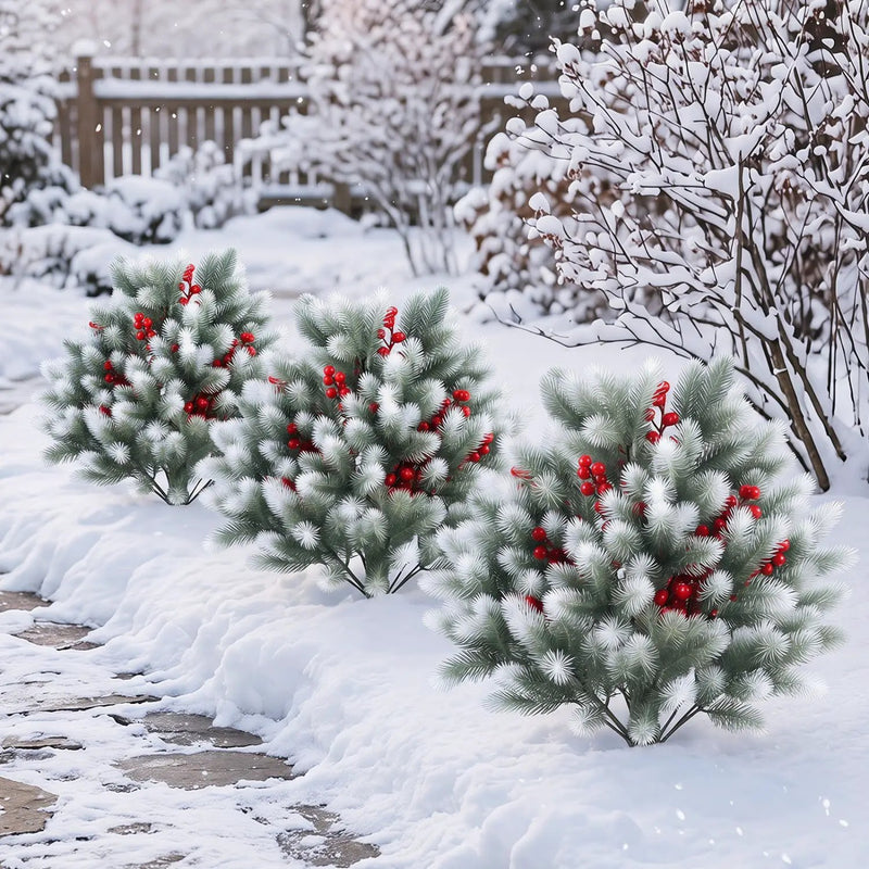 Artificial Cedar Topiary Trees with Ground Spikes, Set of 2 by DirectDeals
