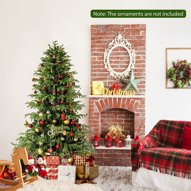 Artificial Christmas Tree with LED Lights and PVC Mixed Branch Tips by DirectDeals