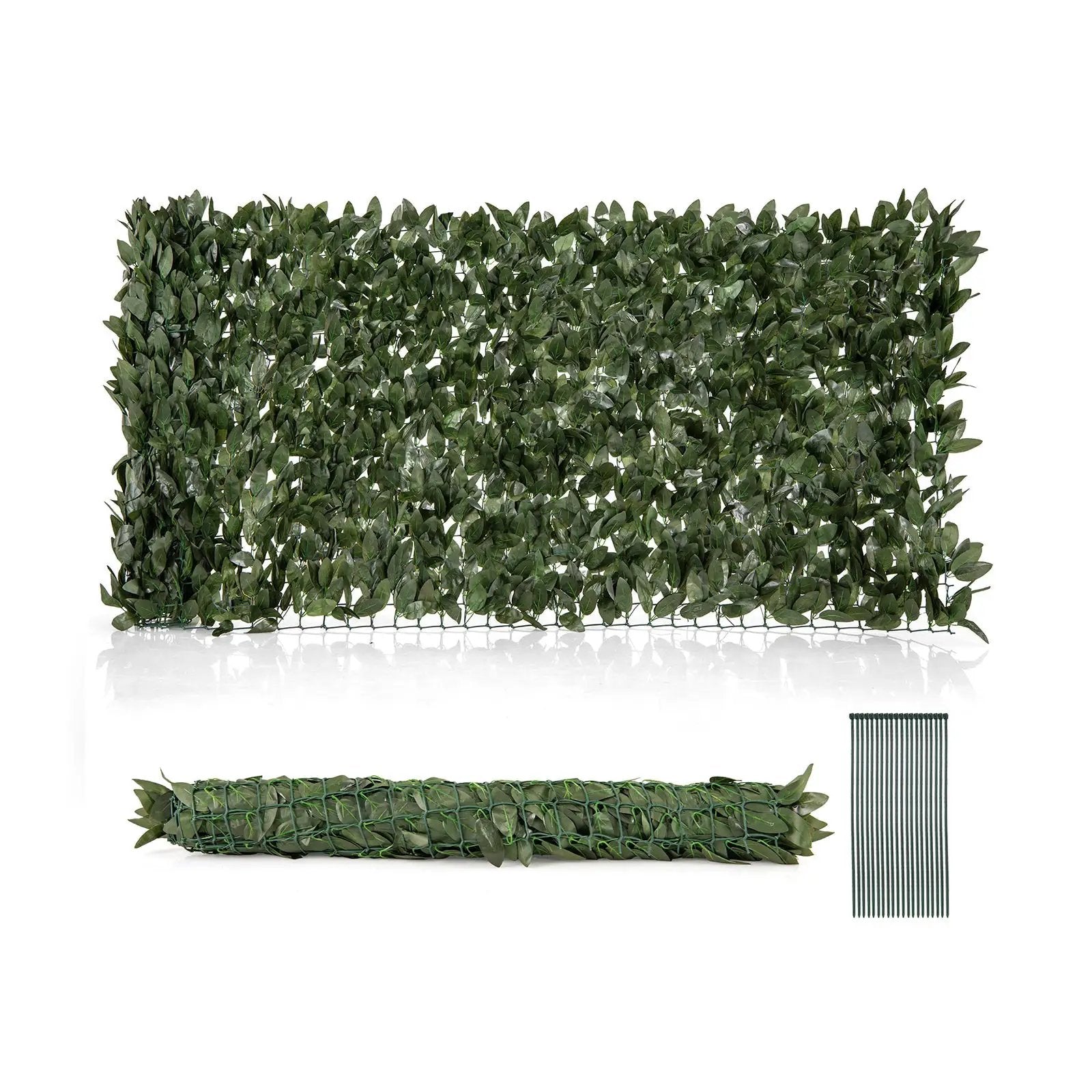 Artificial Lily Leaf Privacy Fence for Garden Yard Balcony Deck by DirectDeals