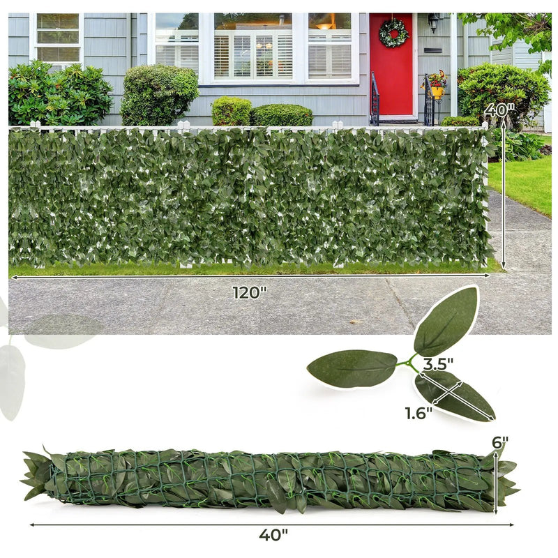 Artificial Lily Leaf Privacy Fence for Garden Yard Balcony Deck by DirectDeals