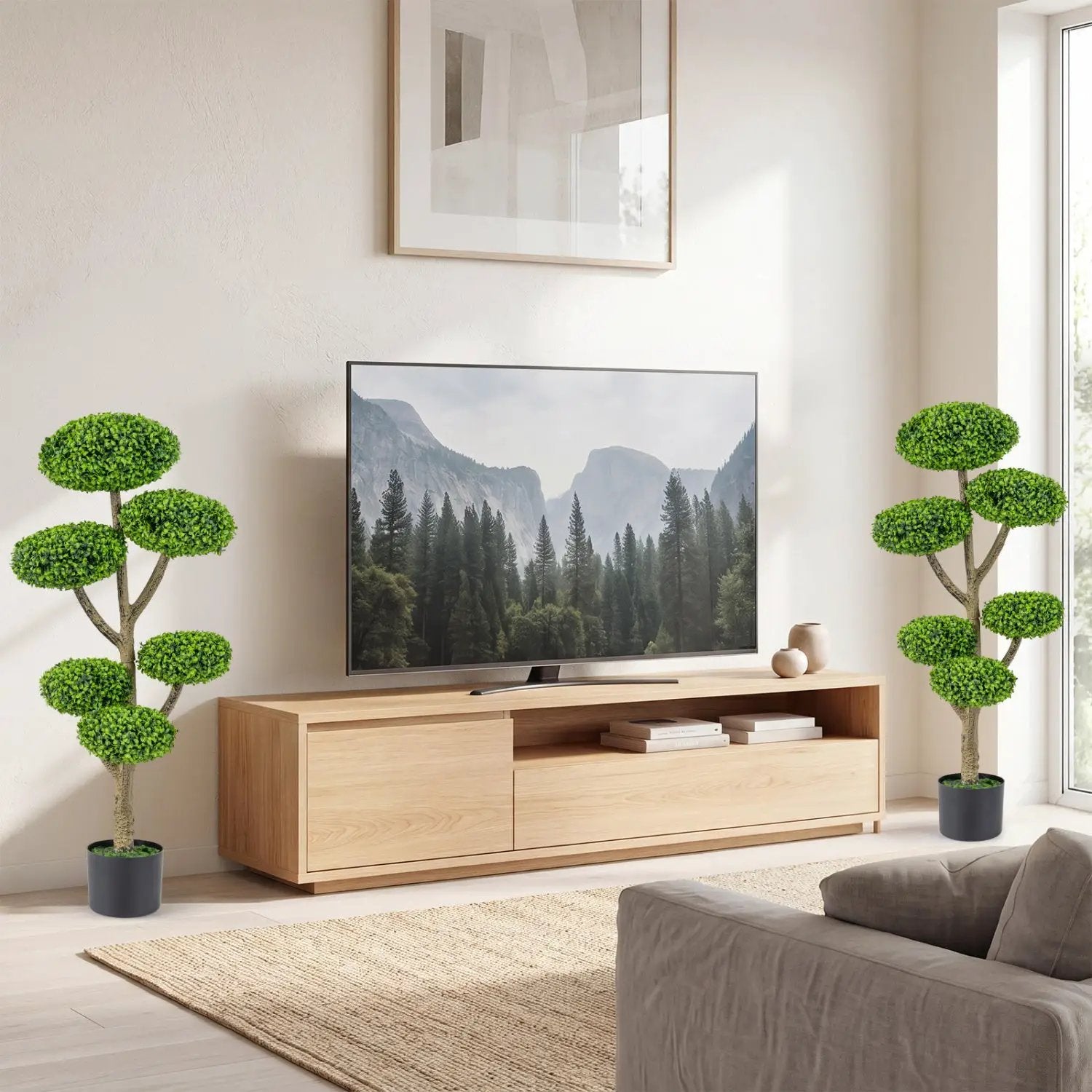 6 Ball Topiary Tree with Weighted Base - 45" Indoor Outdoor by DirectDeals