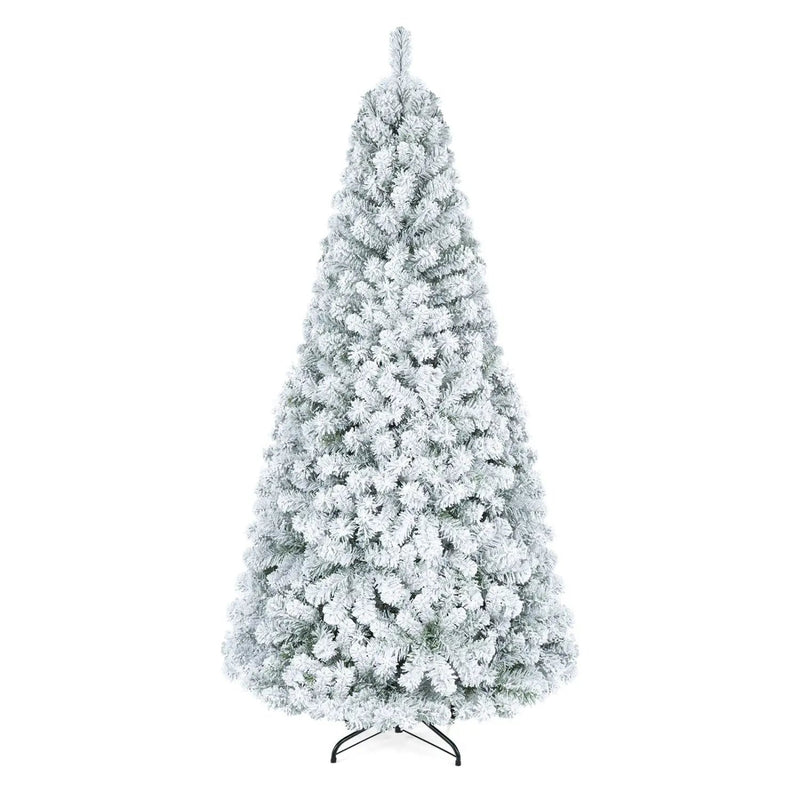 Snow-Flocked Artificial Christmas Tree 6 ft with Metal Stand by DirectDeals