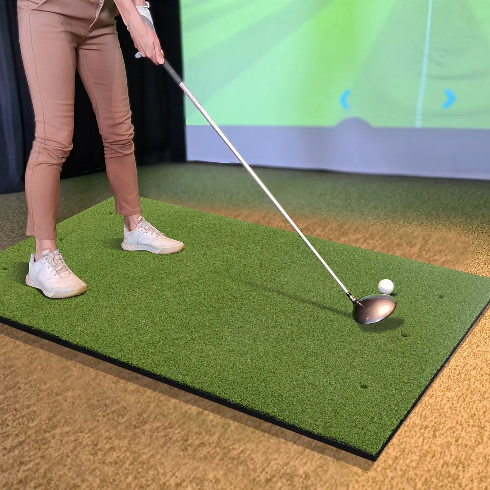 5 x 3 ft Artificial Turf Grass Practice Mat for Indoors and Outdoors by DirectDeals
