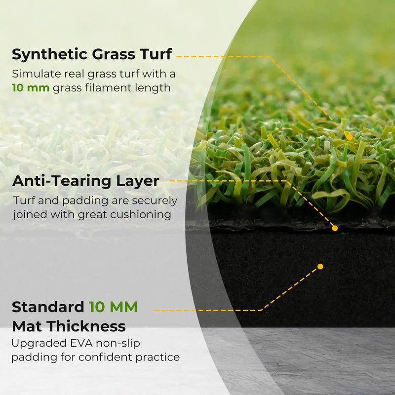 5 x 3 ft Artificial Turf Grass Practice Mat for Indoors and Outdoors by DirectDeals