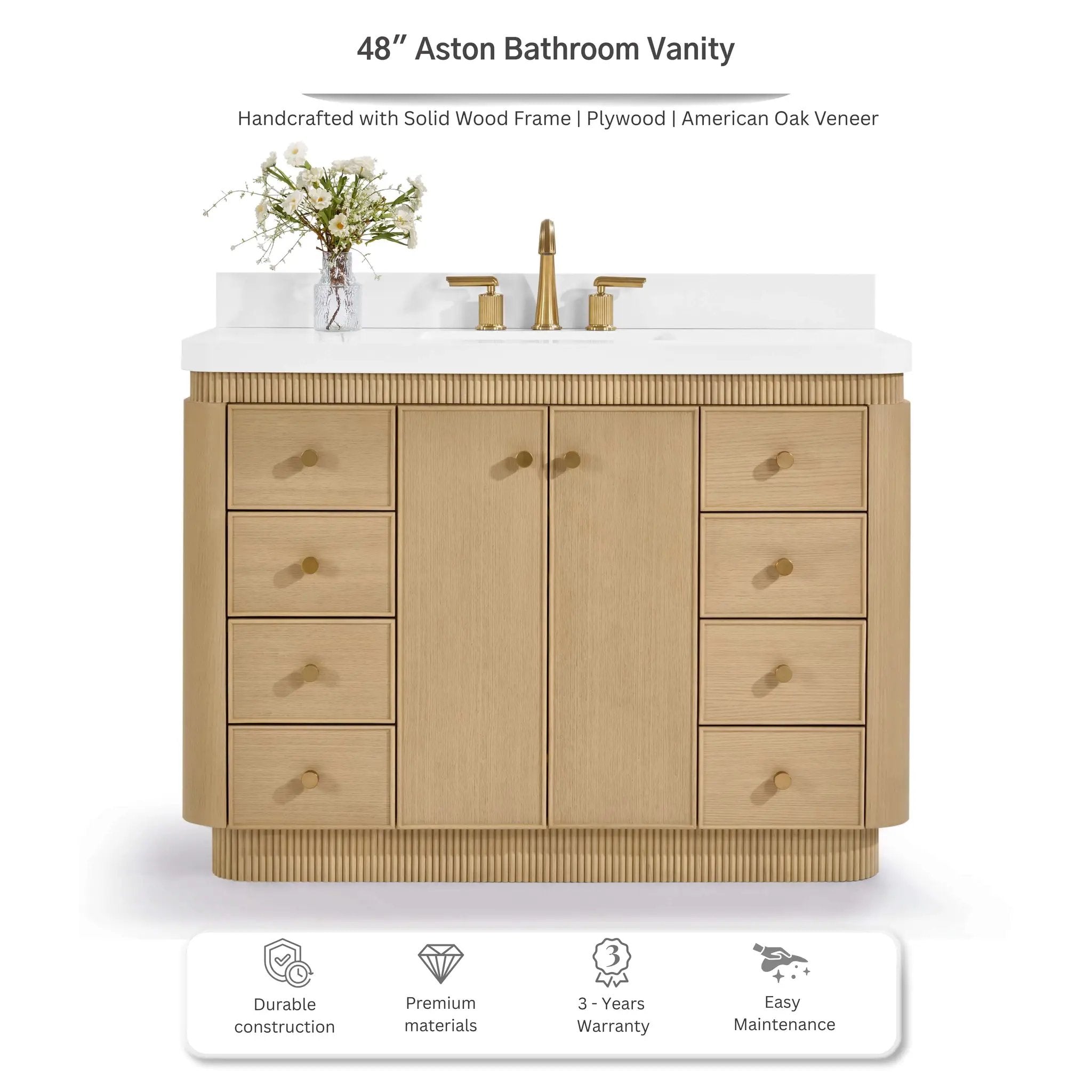 Aston 48" Bath Vanity Set by Ancerre Designs