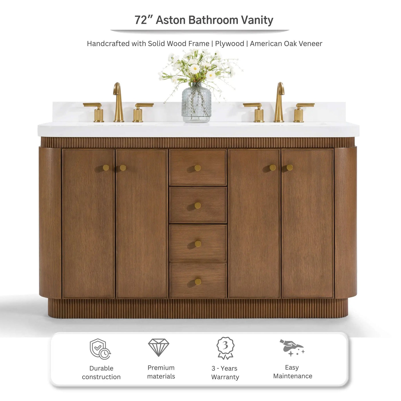 Aston 72" Bath Vanity Set by Ancerre Designs