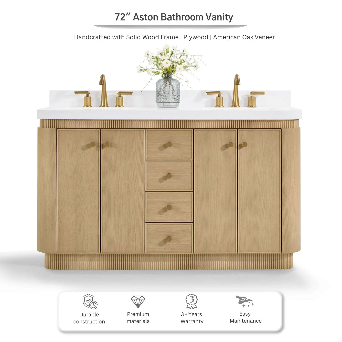 Aston 72" Bath Vanity Set by Ancerre Designs