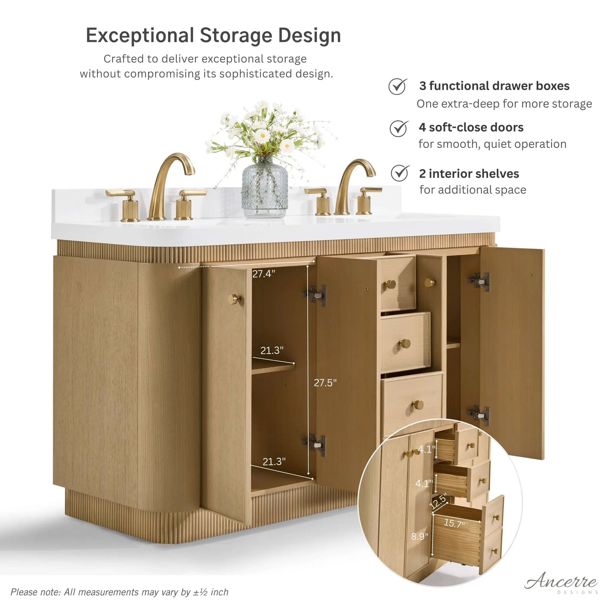 Aston 72" Bath Vanity Set by Ancerre Designs