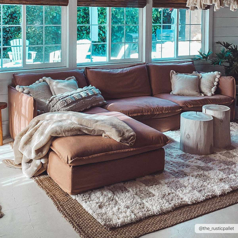 Atira Light Brown Checkered Area Rug by Hauteloom