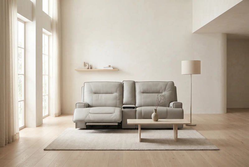 Atlas Fog 2-Piece Power Reclining Sofa Set by Ornate Furniture