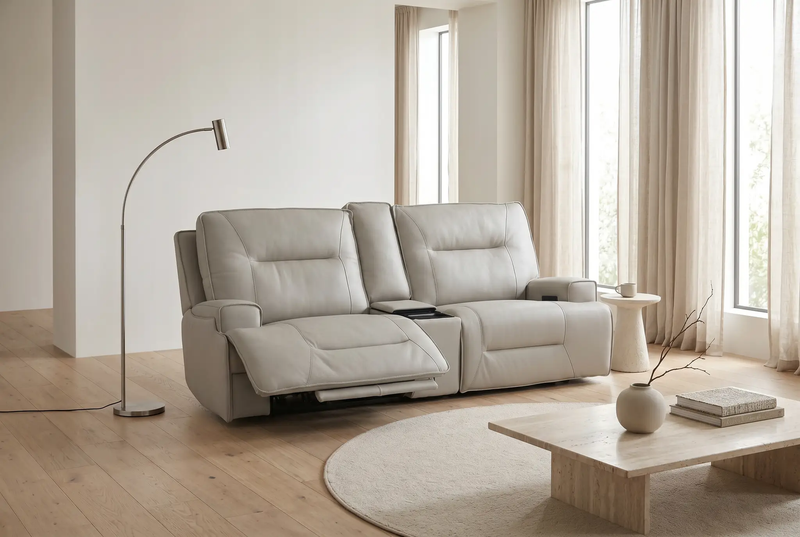 Atlas Fog 3-Piece Power Reclining Living Room Set by Ornate Furniture