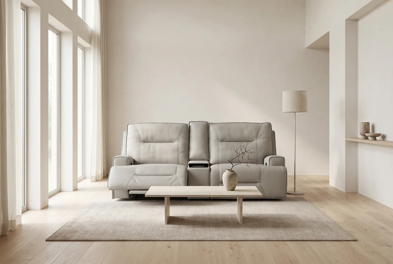 Atlas Fog 2-Piece Power Reclining Sofa Set by Ornate Furniture