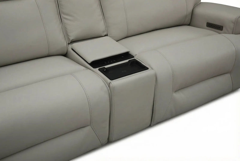 Atlas Fog 3-Piece Power Reclining Living Room Set by Ornate Furniture