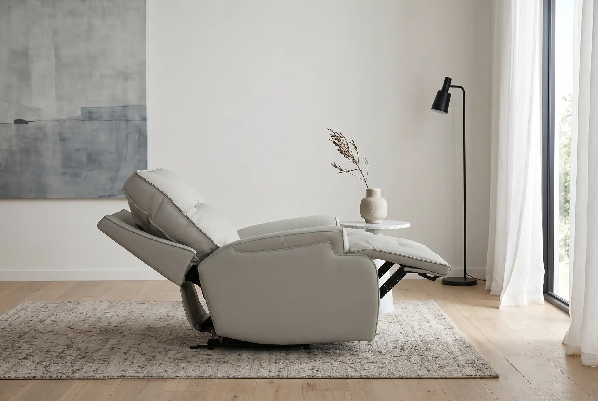 Atlas Fog 3-Piece Power Reclining Living Room Set by Ornate Furniture