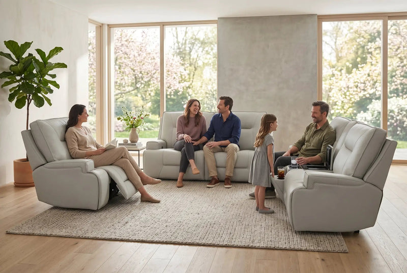 Atlas Fog Zero Gravity Power Reclining Sofa by Ornate Furniture