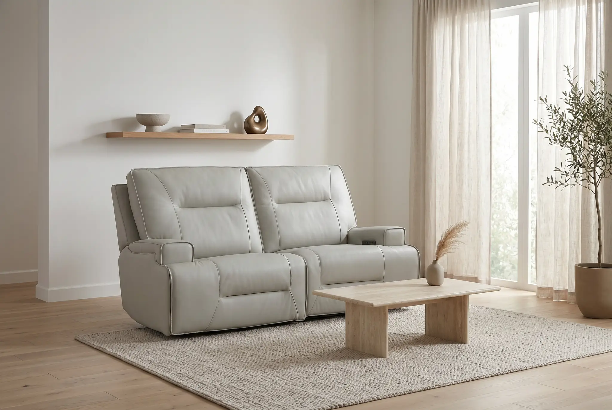 Atlas Fog Zero Gravity Power Reclining Sofa by Ornate Furniture