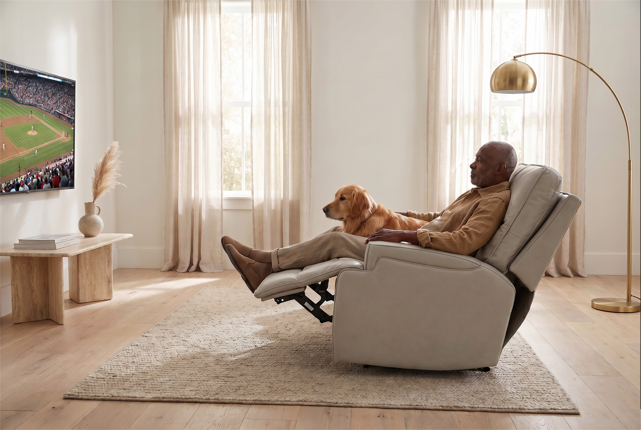 Atlas Fog 2-Piece Power Reclining Sofa Set by Ornate Furniture