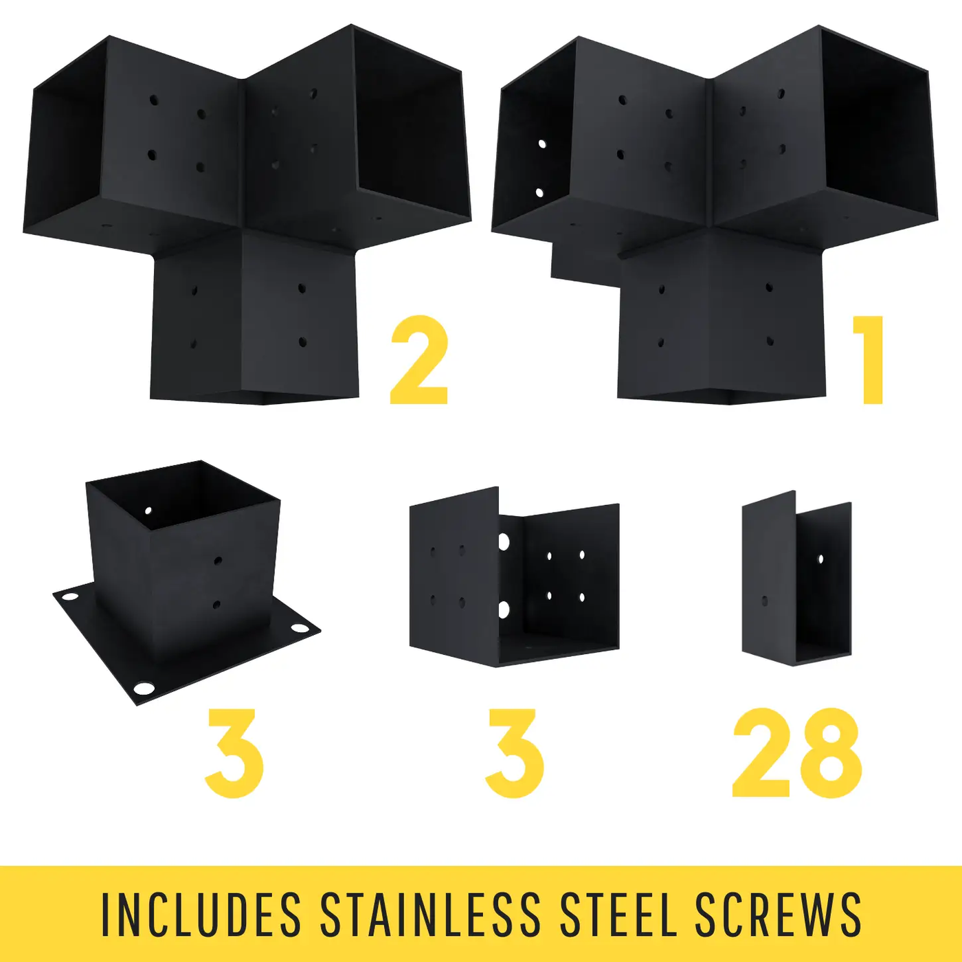 DIY Pergola Bracket Kit for an Attached Pergola With Slatted Roof - Any Size Up to 24' x 12' by Zen Pergolas