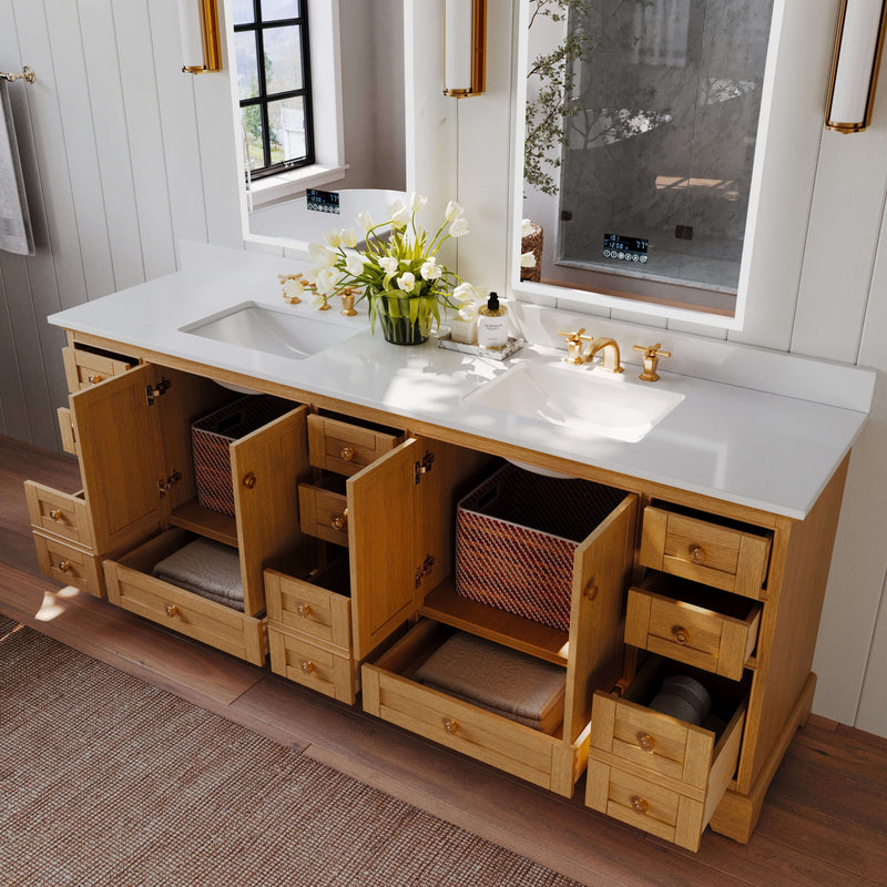 Audrey Bathroom Vanity in Sienna Finish by Ancerre Designs