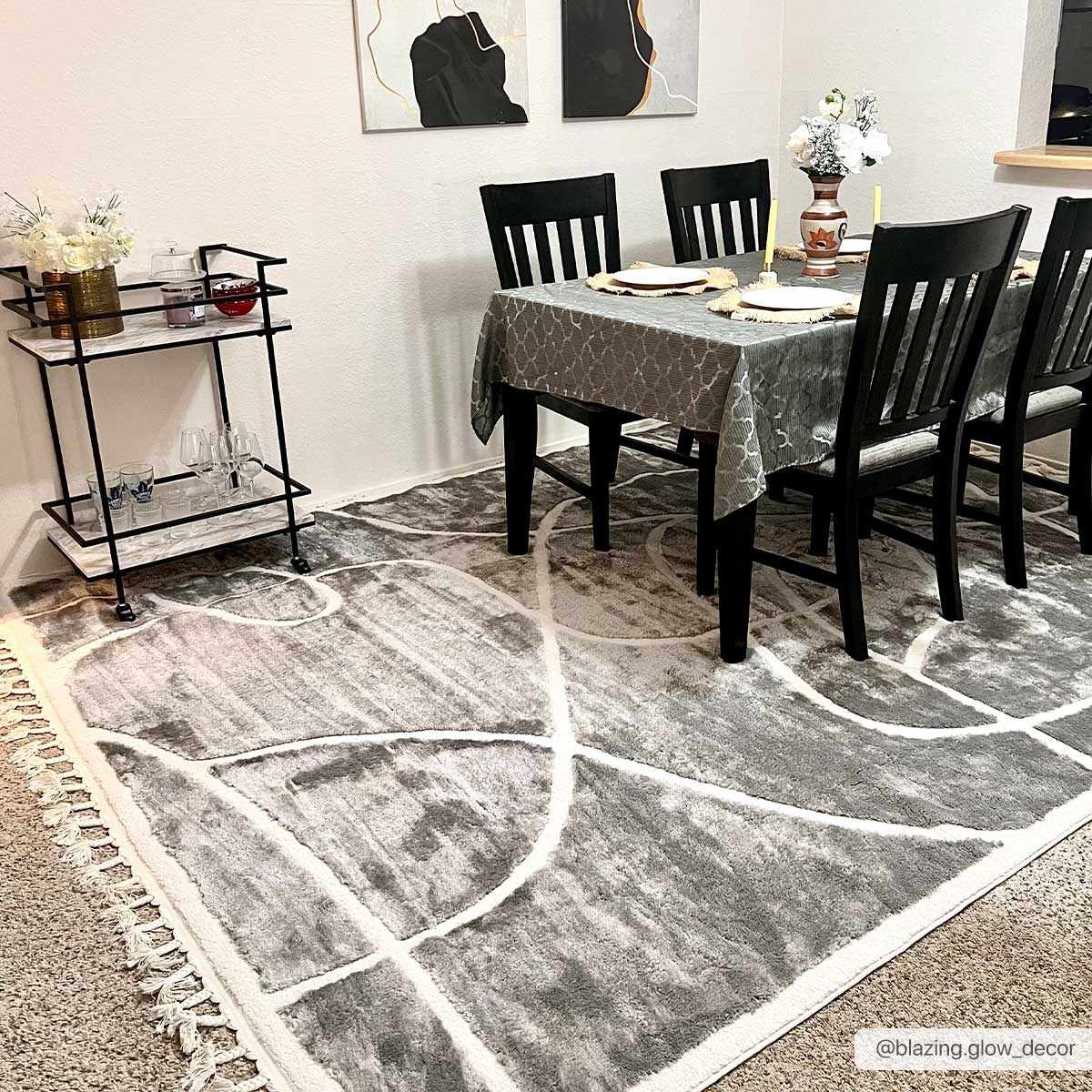 Azana Gray Area Rug by Hauteloom