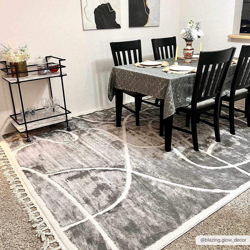 Azana Gray Area Rug by Hauteloom