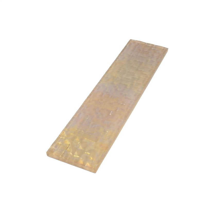 Champagne Gold 3x12 Glossy Brick Glass Subway Tile (20 pack, 5 sq ft/case) by Apollo Tile