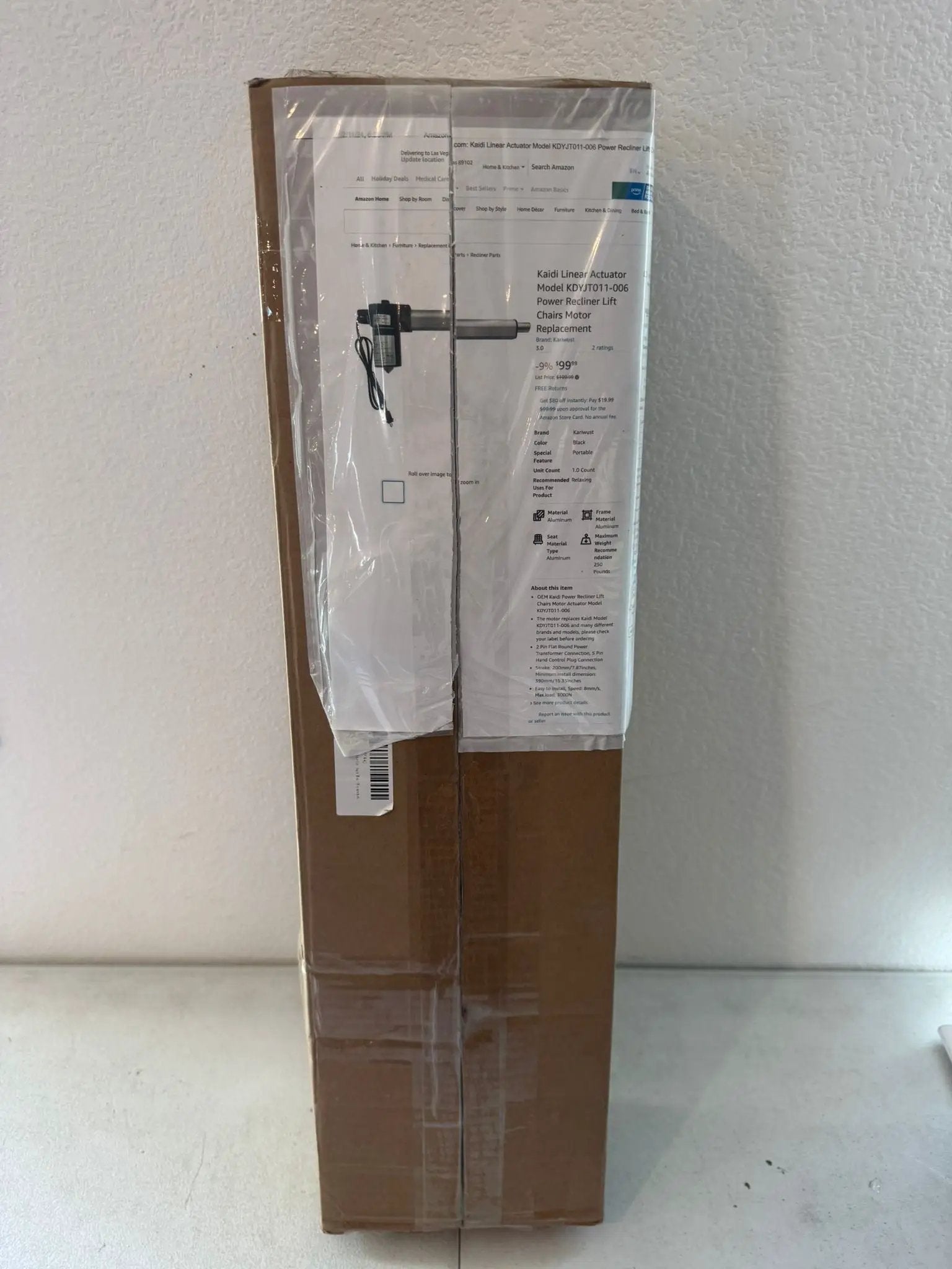 Open Box KDYJT011-006 Kaidi Linear Actuator Power Recliner Lift Chairs Motor Replacement by Selzalot