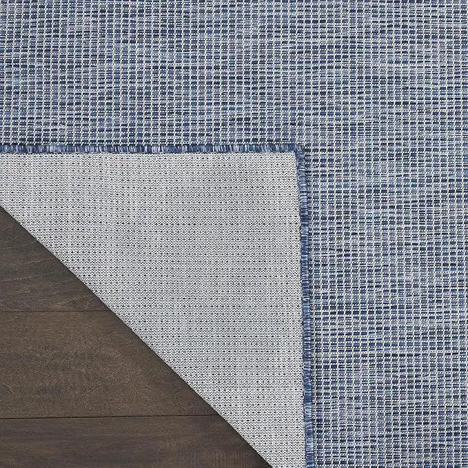 Nourison Positano Indoor-Outdoor Navy Blue 4' x 6' Area Rug, Easy Cleaning, Non Shedding, Bed Room, Living Room, Dining Room, Backyard, Deck, Patio (4x6) by GreenHaven Gardens