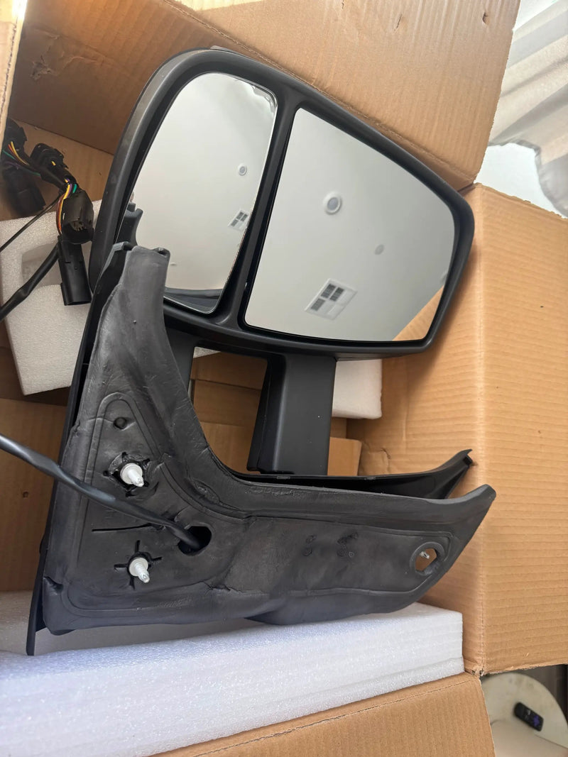 Replacement Driver Left Side Mirror Long Extension View Tow Mirror Power No Heated without Signal Light Indicator Ford Transit 150 250 350 by Selzalot