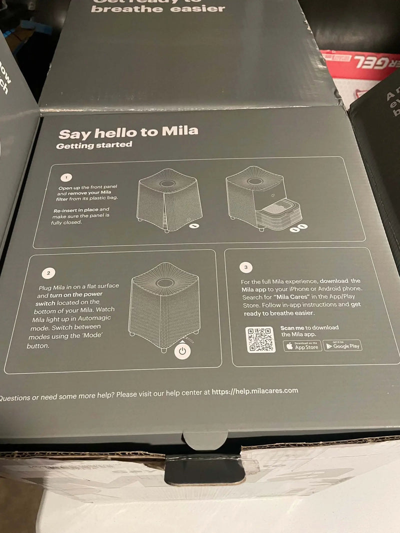 Mila Air Purifier for Large Room 1,000 sqft Coverage | Basic Breather | Air Purifier for Allergies | H12 HEPA Filter | Smoke Allergens Dust Pollution | Home Office Air Cleaner | Smart Wi-Fi Auto Mode by Selzalot
