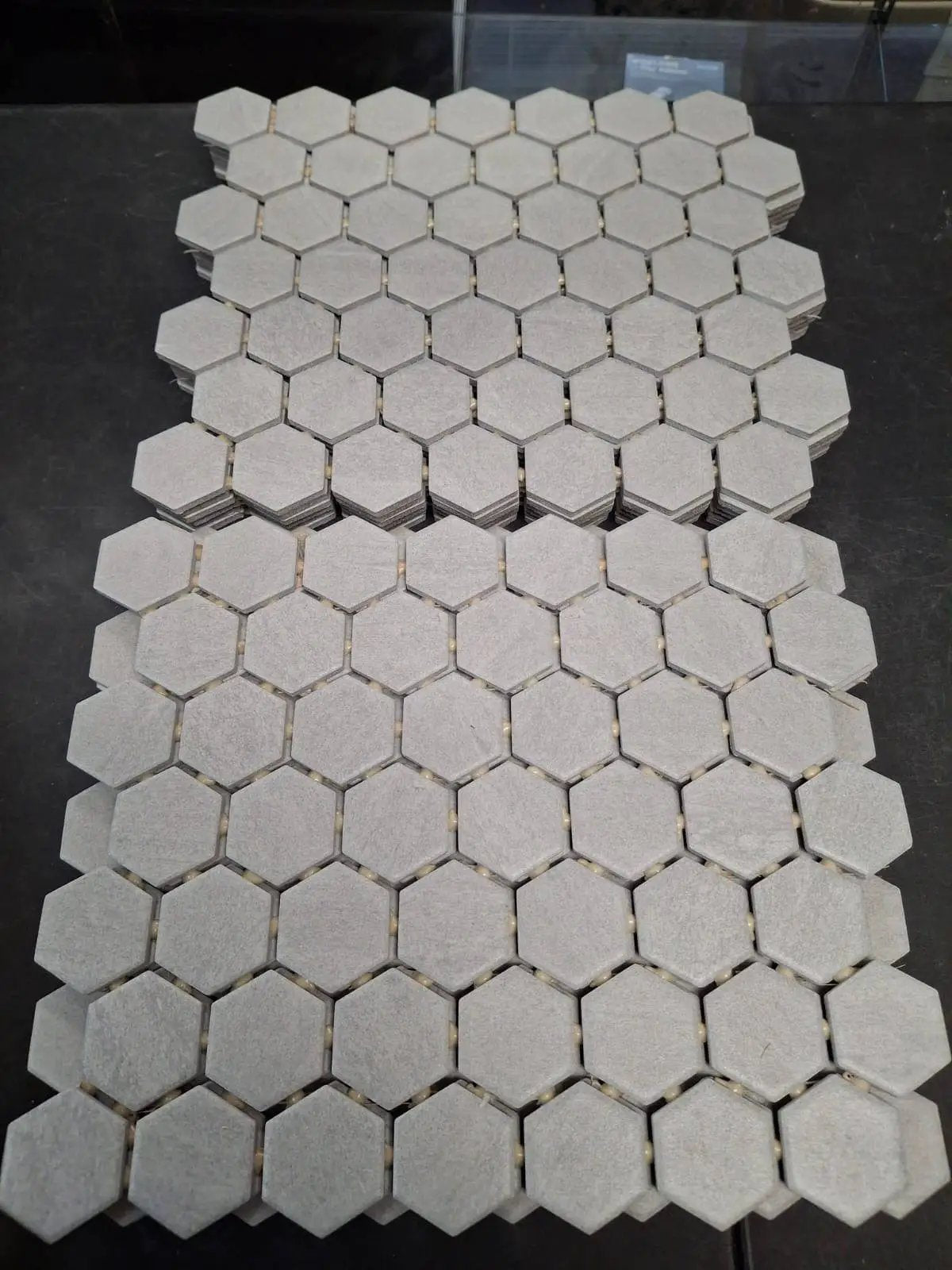Open Box Daltile Nova Falls Gray 10 in. x 12 in. Glazed Ceramic Hexagon Mosaic Tile (9.72 sq. ft./Case) by Selzalot