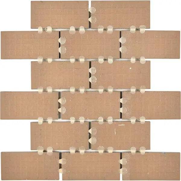 Open Box Daltile Restore Black Marble 12 in. x 12 in. Glazed Ceramic Brick Joint Mosaic Tile (9.96 sq. ft./Case) by Selzalot
