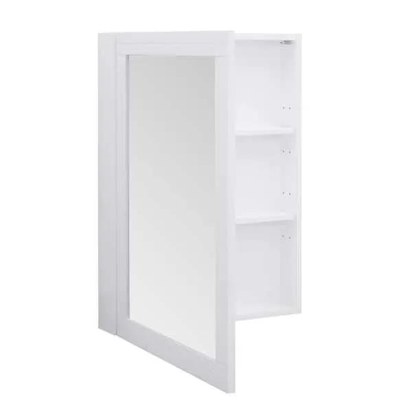 Open Box HOME DECORATORS COLLECTION Sturgess 24 in. W x 32 in. H Rectangular Medicine Cabinet with Mirror by Selzalot
