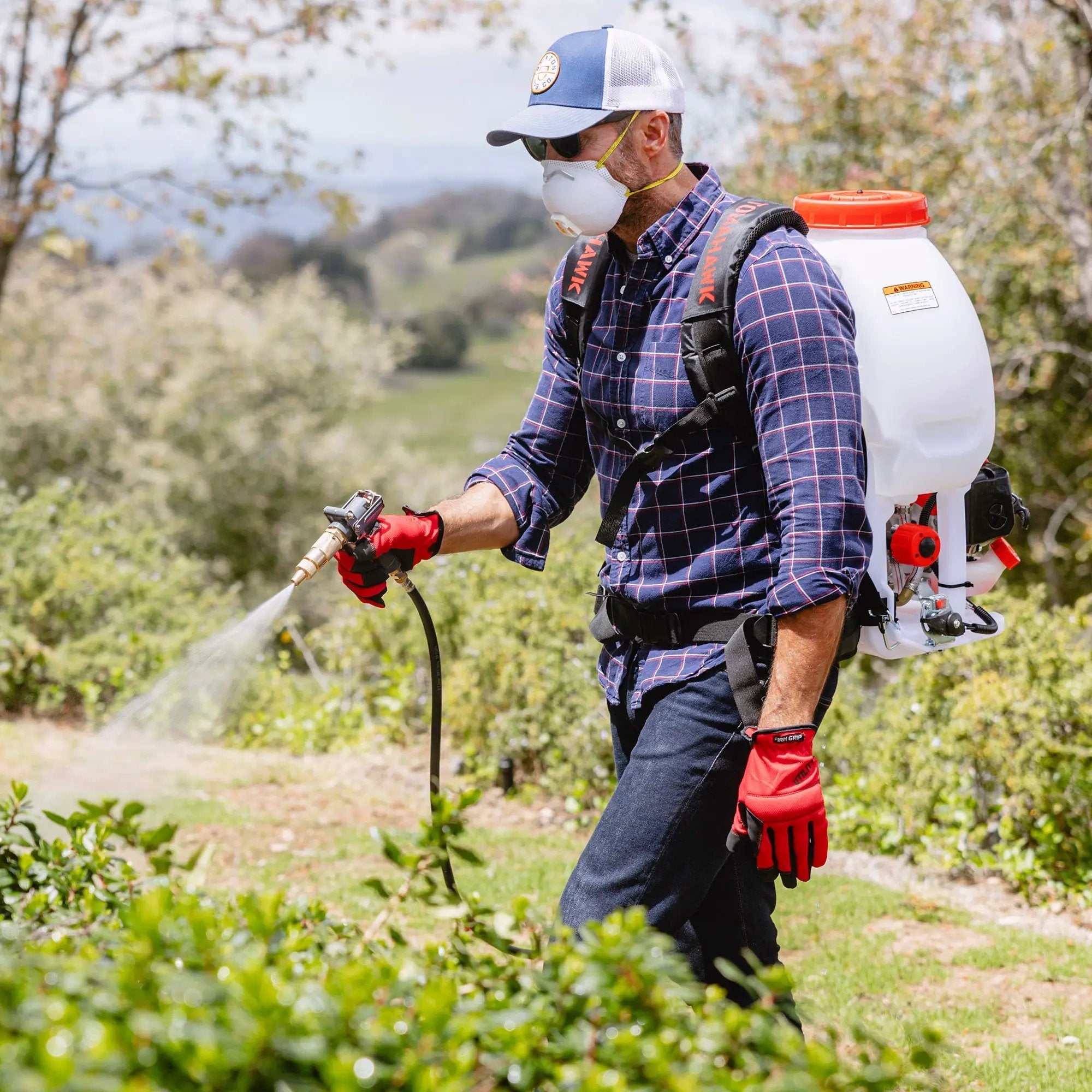 5 Gallon Gas Backpack Sprayer 450 PSI Pump for Mosquitoes Pesticides by Tomahawk Power