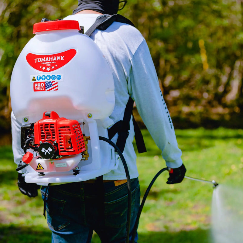 5 Gallon Gas Backpack Sprayer 450 PSI Pump with Nozzle Bundle by Tomahawk Power