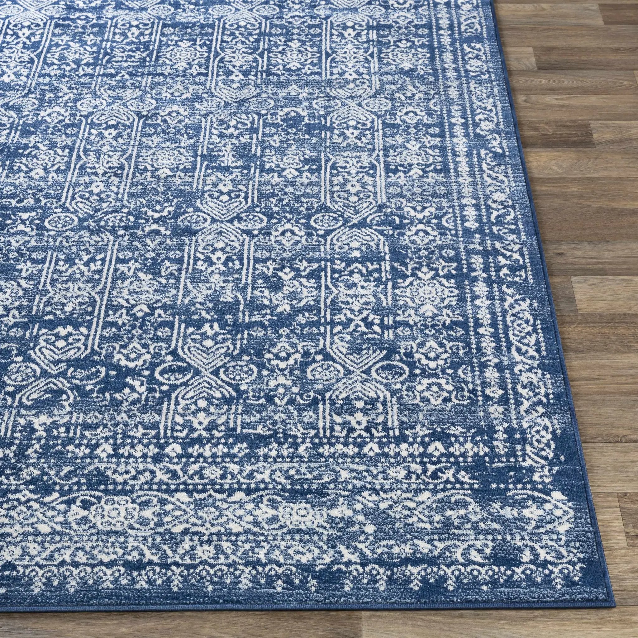Michie Dark Blue Area Rug by Boutique Rugs