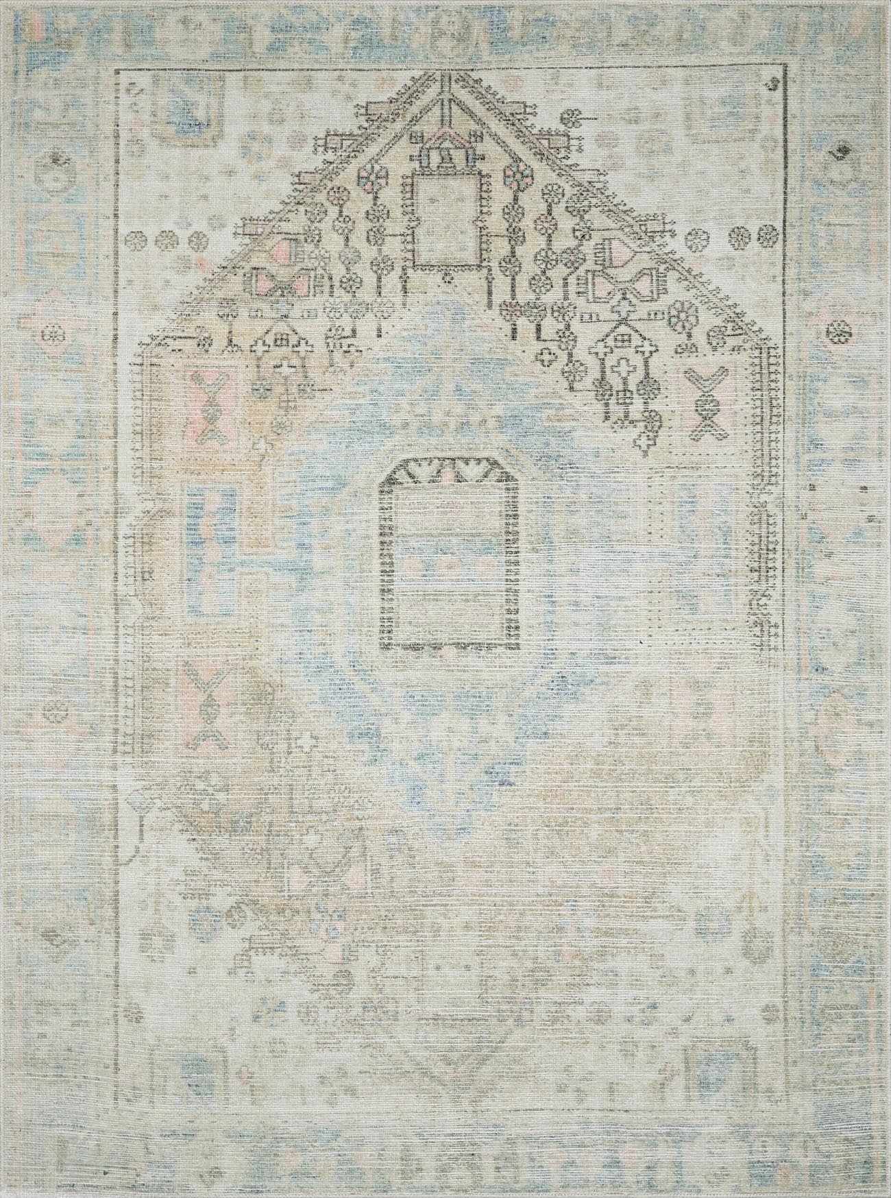 Baloy Vintage Washable Rug by Boutique Rugs