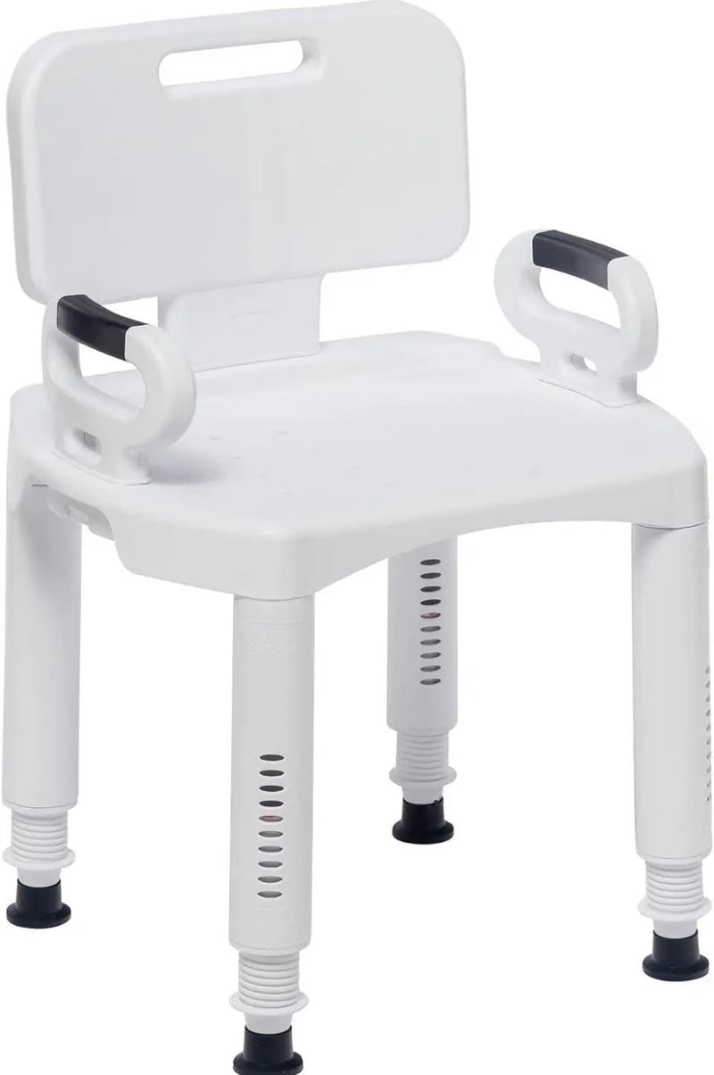Drive Medical RTL12505 Shower Chair with Back and Arms by Selzalot